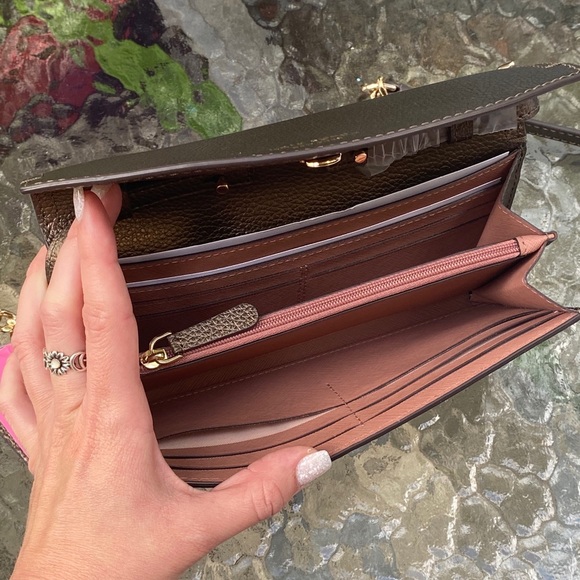 Kate Spade Copper Metallic Wallet Chain Crossbody - Picture 12 of 16